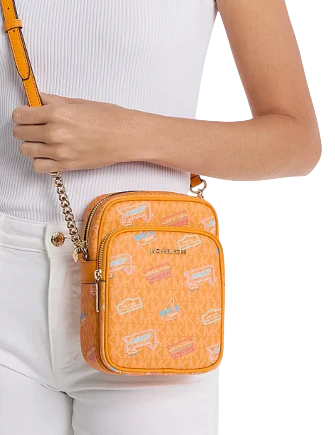 Michael Michael Kors Jet Set Medium Embellished Signature Logo Crossbody Bag - Image 3