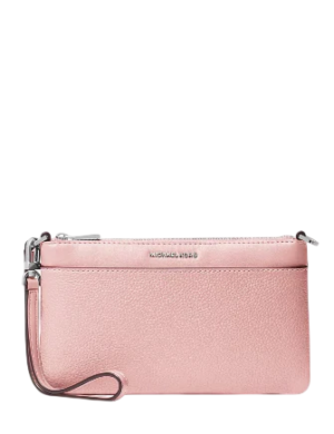 Michael Michael Kors Jet Set Medium Pebbled Leather Convertible Wristlet