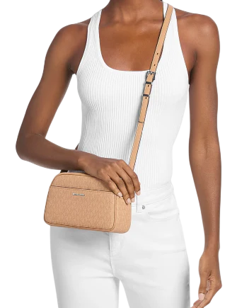 Michael Michael Kors Jet Set Small Signature Logo Camera Crossbody Bag - Image 2