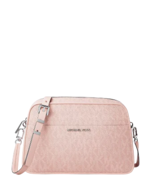 Michael Michael Kors Jet Set Small Signature Logo Camera Crossbody Bag