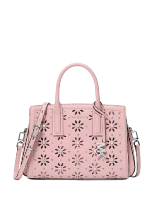 Michael Michael Kors Laila Small Embellished Laser Cut Leather Satchel