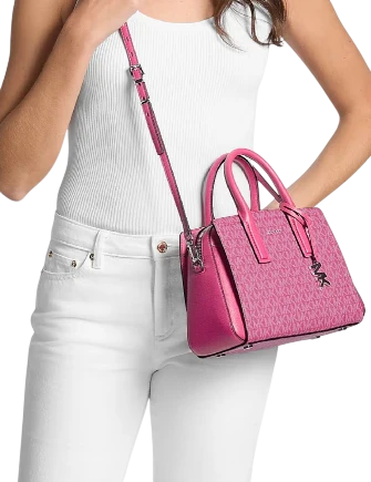 Michael Michael Kors Laila Small Signature Logo Satchel - Image 4