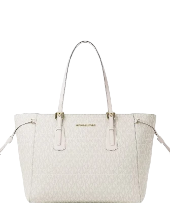Michael Michael Kors Voyager Large Signature Logo Top-Zip Tote Bag