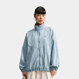 Windrunner Oversized Denim Womens Jacket (Light Armoury Blue/Work Blue)