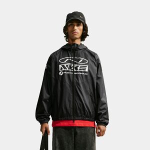 Windrunner Storm Fit Graphic Mens Jacket (Black/Black/Black)