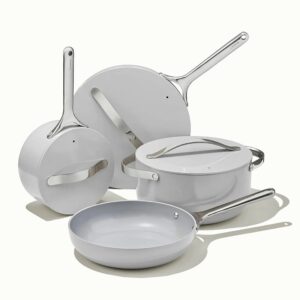 12-Piece Non-Stick Ceramic Cookware Set - Gray