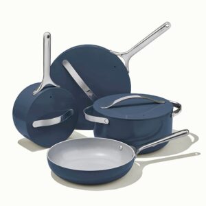 12-Piece Non-Stick Ceramic Cookware Set - Navy