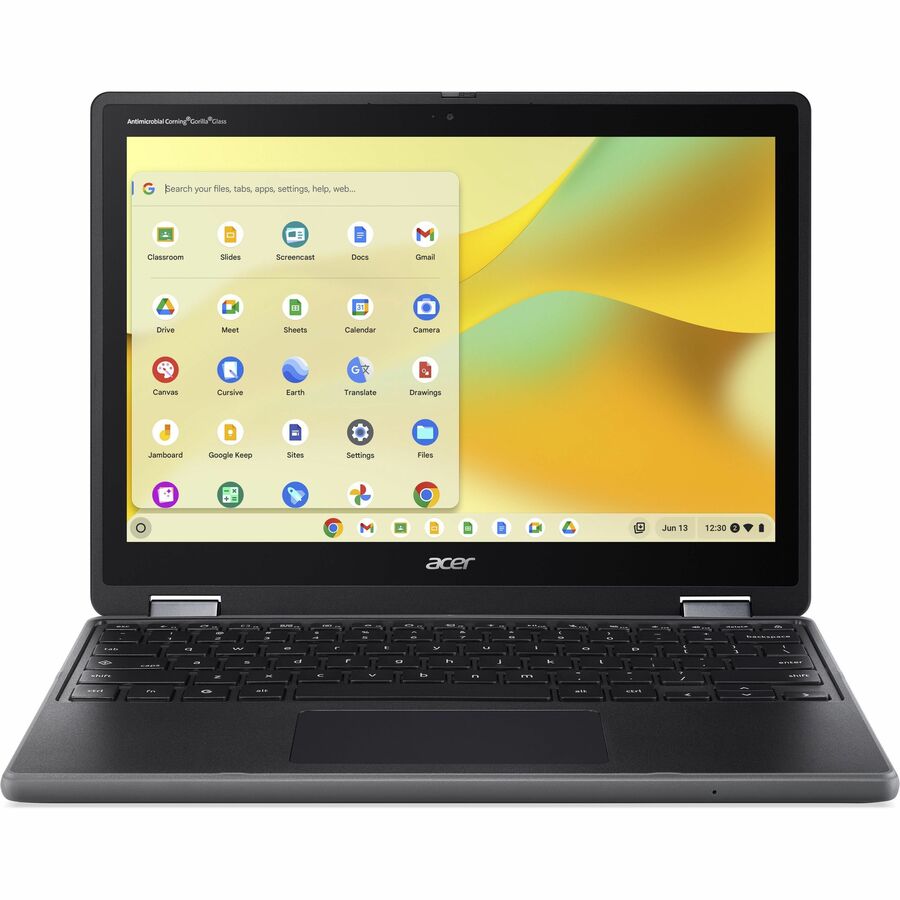 Acer Chromebook Spin 512 R857T R857T-C648 12.2" Touchscreen Convertible 2 in 1 Chromebook - WUXGA - Intel N-Series N150 - 8 GB - 64 GB Flash Memory - English (US) Keyboard - Black NX.JHYAA.001