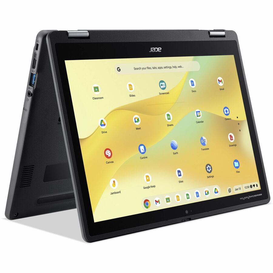 Acer Chromebook Spin 512 R857T R857T-C648 12.2" Touchscreen Convertible 2 in 1 Chromebook - WUXGA - Intel N-Series N150 - 8 GB - 64 GB Flash Memory - English (US) Keyboard - Black NX.JHYAA.001 - Image 2
