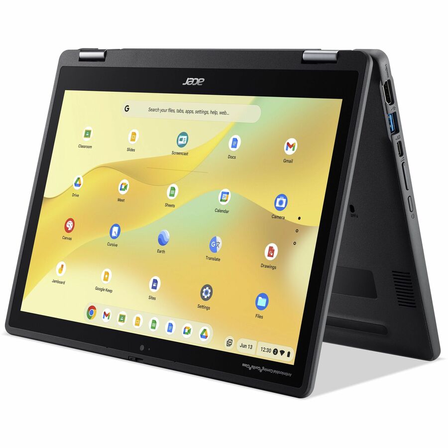 Acer Chromebook Spin 512 R857T R857T-C648 12.2" Touchscreen Convertible 2 in 1 Chromebook - WUXGA - Intel N-Series N150 - 8 GB - 64 GB Flash Memory - English (US) Keyboard - Black NX.JHYAA.001 - Image 3