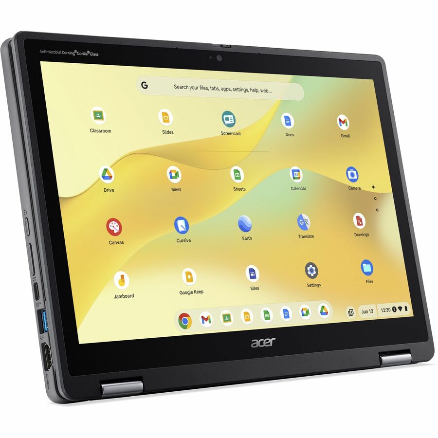 Acer Chromebook Spin 512 R857T R857T-C648 12.2" Touchscreen Convertible 2 in 1 Chromebook - WUXGA - Intel N-Series N150 - 8 GB - 64 GB Flash Memory - English (US) Keyboard - Black NX.JHYAA.001 - Image 4