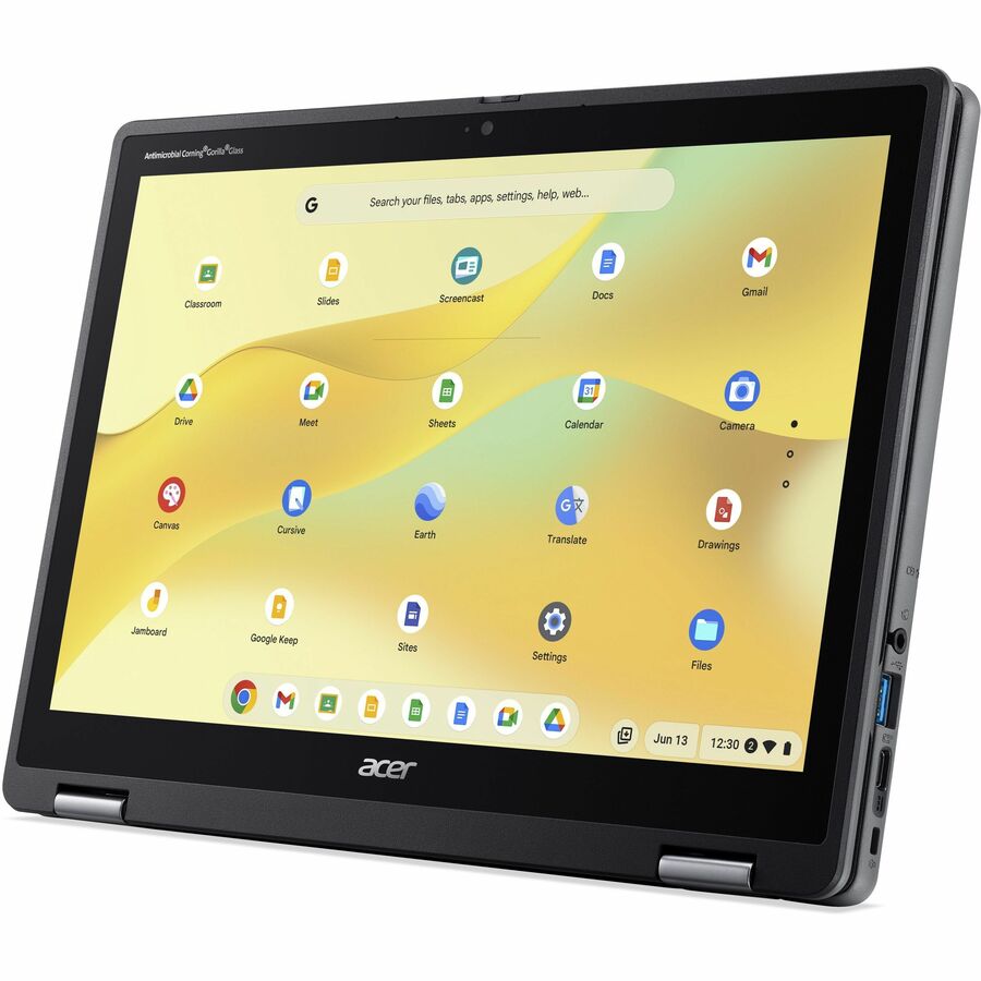 Acer Chromebook Spin 512 R857T R857T-C648 12.2" Touchscreen Convertible 2 in 1 Chromebook - WUXGA - Intel N-Series N150 - 8 GB - 64 GB Flash Memory - English (US) Keyboard - Black NX.JHYAA.001 - Image 5