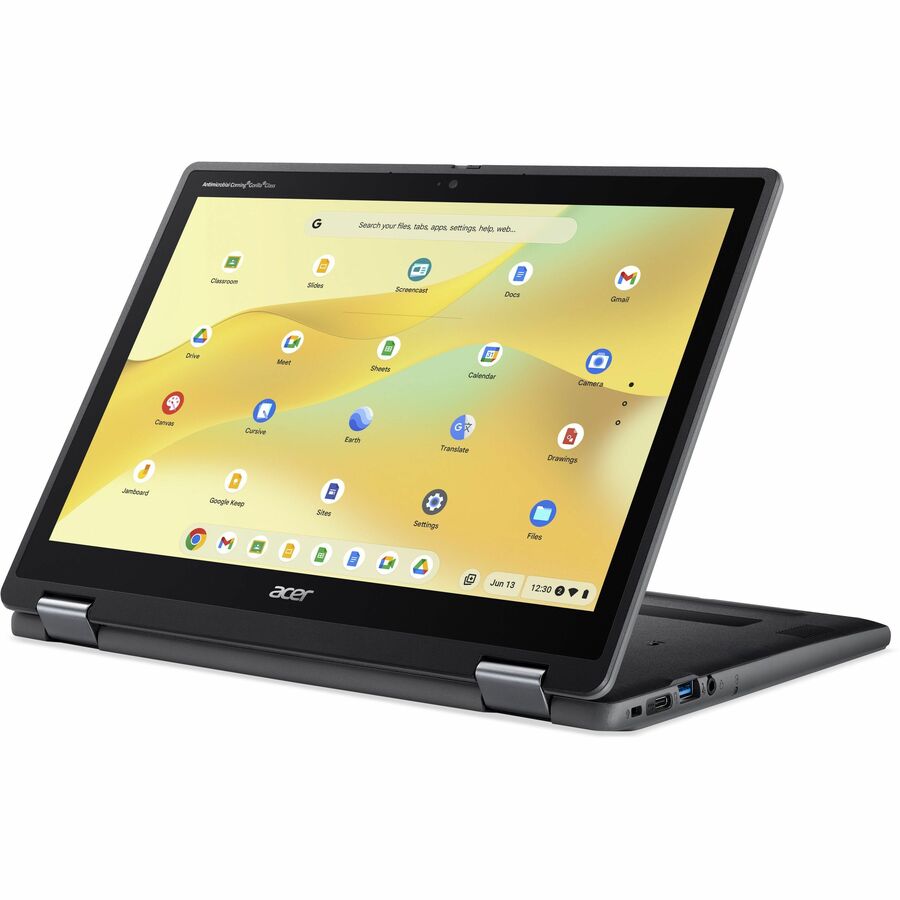 Acer Chromebook Spin 512 R857T R857T-C648 12.2" Touchscreen Convertible 2 in 1 Chromebook - WUXGA - Intel N-Series N150 - 8 GB - 64 GB Flash Memory - English (US) Keyboard - Black NX.JHYAA.001 - Image 7