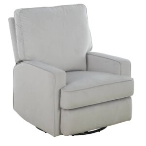 Addison Swivel Gliding Recliner - Performance Gray Fabric