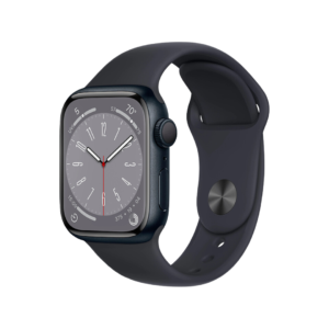 Apple Watch Series 8 GPS 45mm Midnight Case w/ Midnight Sport Band M/L MNUL3LL/A