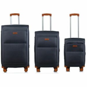 CHAMPS Classic Collection - 3-piece Softside Luggage set - Grey C5010-GREY