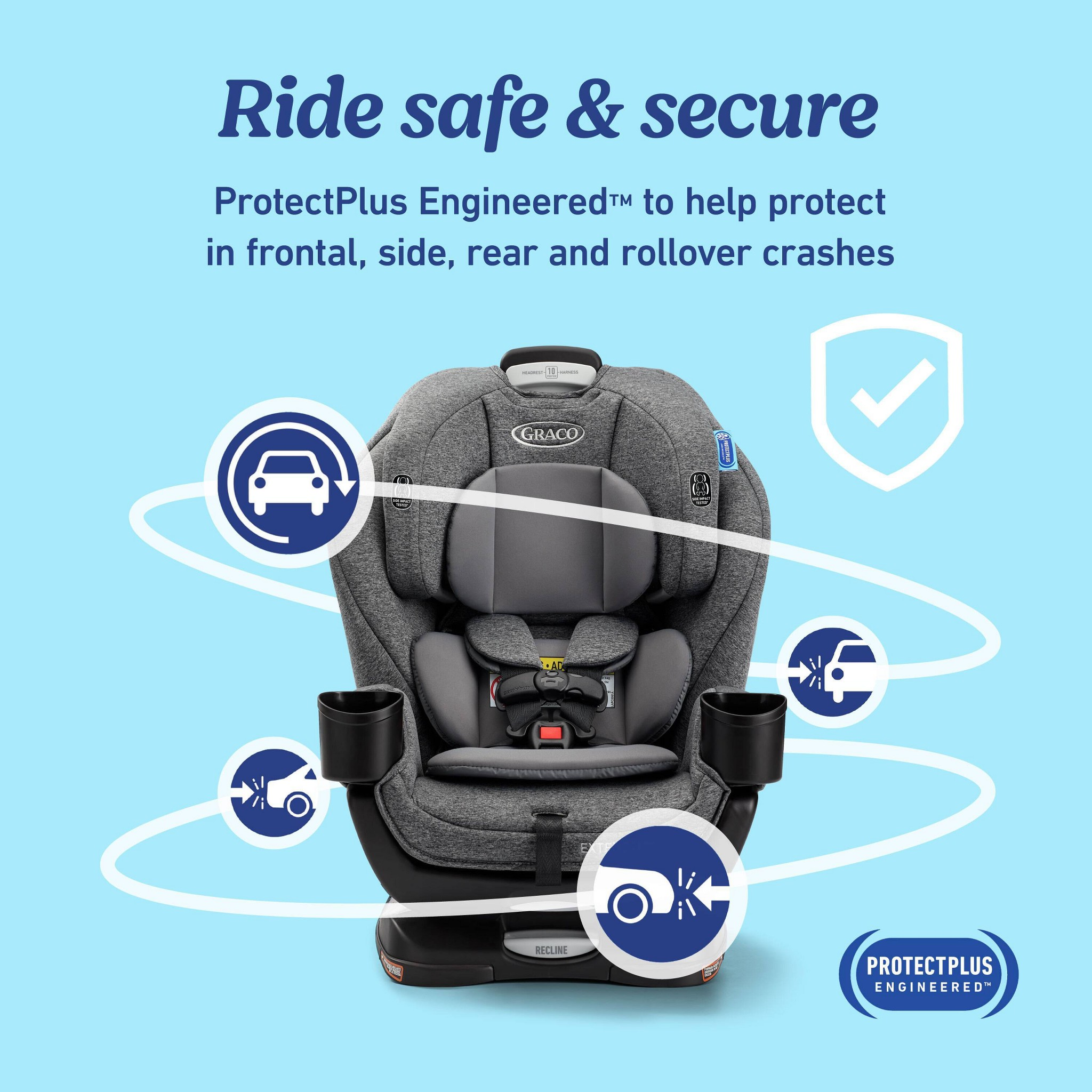 Extend2Fit LX 3-in-1 Convertible Car Seat - Ashten - Image 4
