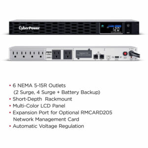 CyberPower CP700PFCRM1U PFC Sinewave UPS Systems CP700PFCRM1U
