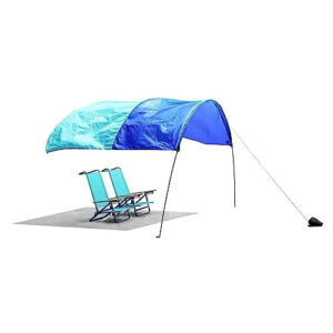 Beach Canopy Wind-Powered Portable Sun Shade - Teal Mini