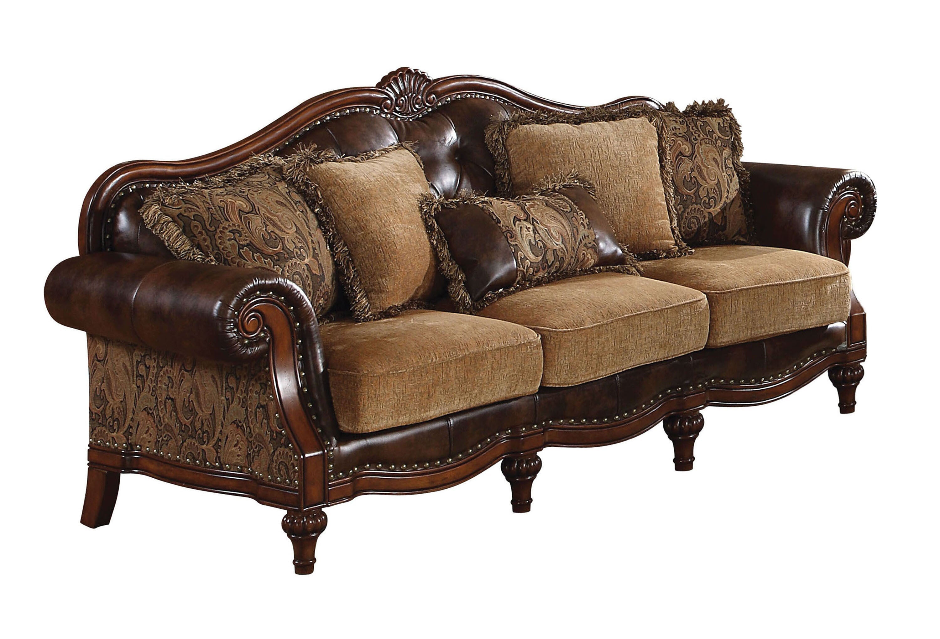 Dreena 93"L Sofa with 5 Pillows