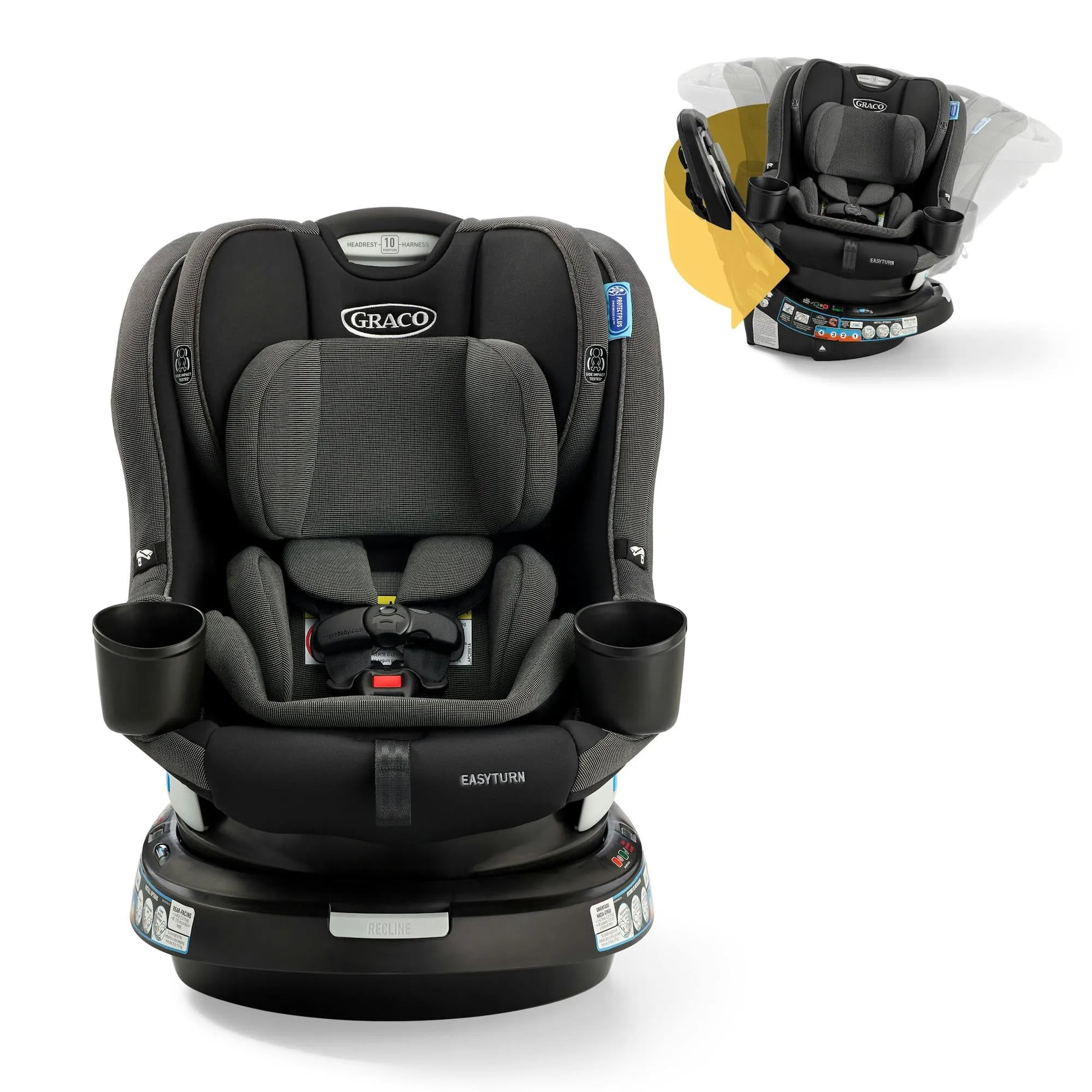 EasyTurn 360 2-in-1 Convertible 360 Degree Rotating Car Seat - Cyran - Image 4