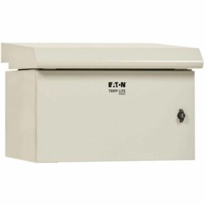 Eaton Tripp Lite Series SmartRack Industrial Enclosure - NEMA 3R, Wall Mount, Metal, Locking, Fan With Thermal Switch, 20.5 in. Depth, 6U, Gray SRN3RG6UDP