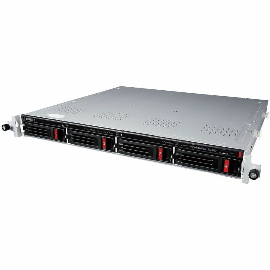 BUFFALO TeraStation 3430RN 4-Bay Secure SMB Rackmount NAS 32TB (4x8TB) with Hard Drives Included TS3430RN3204