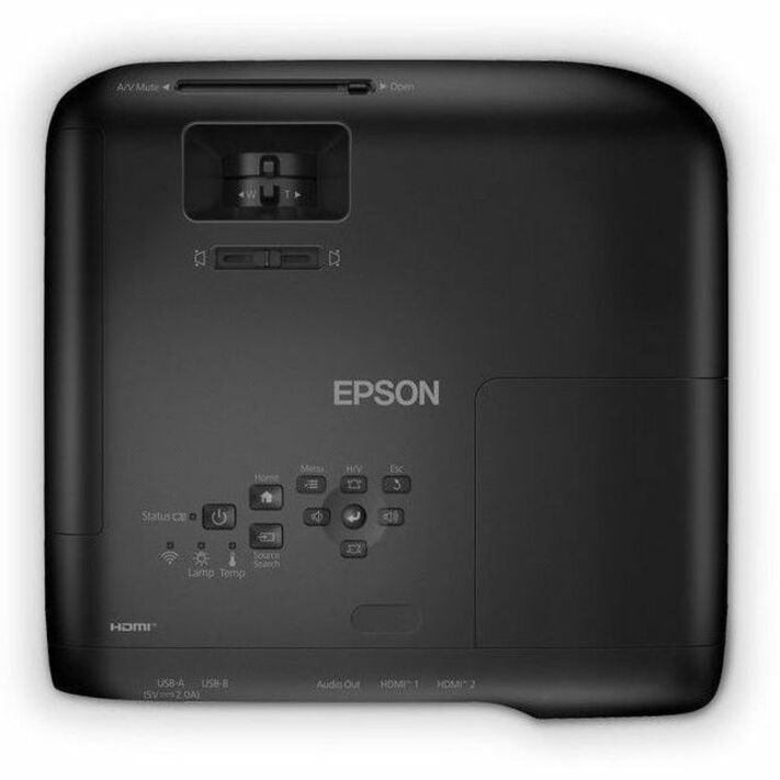 Epson PowerLite 1290 3LCD Projector - 16:10 - Ceiling Mountable - Black V11HB59220 - Image 3