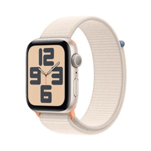 Apple Watch SE GPS 44mm Starlight Case with Starlight Sport Loop MRE63LL/A