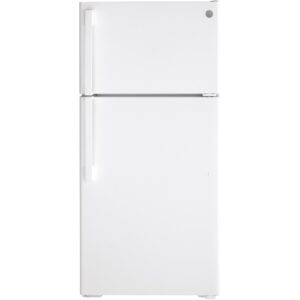 GE 28-inch, 15.6 cu.ft. Freestanding Top-Freezer Refrigerator with ClimateKeeper™ GTE16DTNRWW