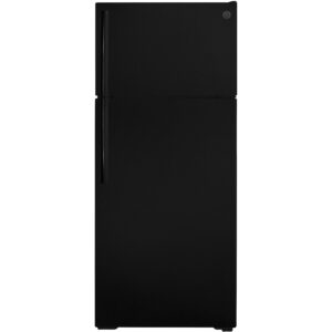 GE 28-inch, 17.5 cu.ft. Top Freezer Refrigerator with Interior Icemaker GIE18GTNRBB