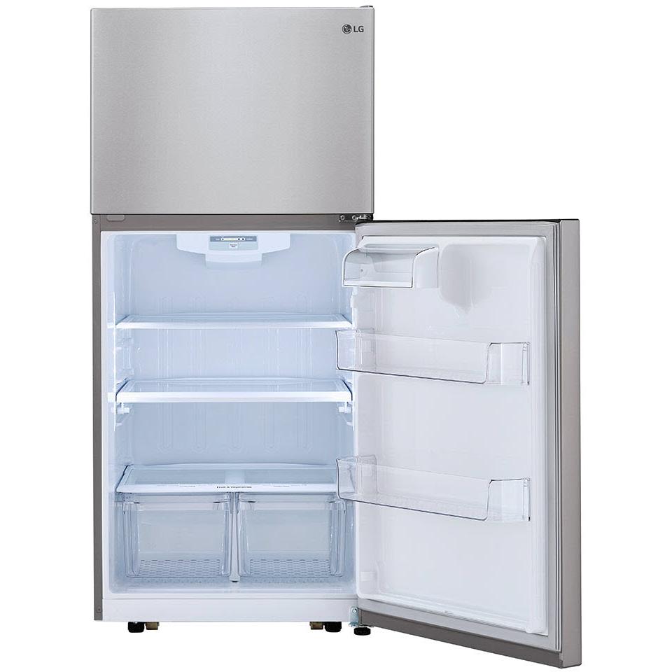 LG 30-inch, 20.2 cu.ft. Freestanding Top Freezer Refrigerator with Smart Diagnosis™ LTCS20020S - Image 4
