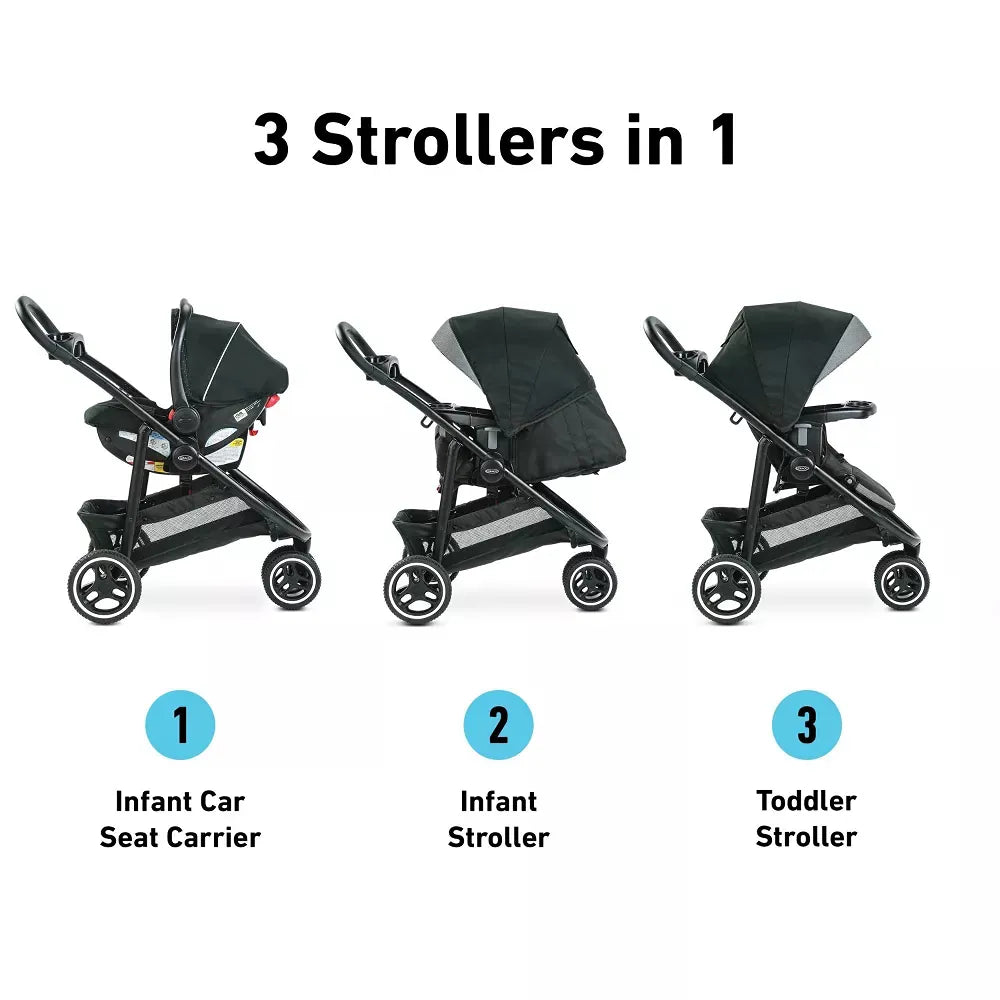 Modes™ 3 Lite Platinum Travel System - Wit Grey - Image 5
