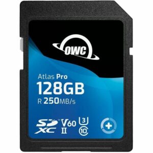 OWC 128GB Atlas Pro SDXC UHS-II V60 Memory Card OWCSDV60P0128