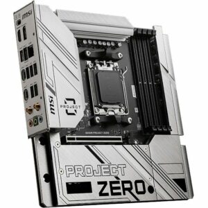 MSI B650M PROJECT ZERO Gaming Desktop Motherboard - AMD B650 Chipset - Socket AM5 - Micro ATX B650MPZERO