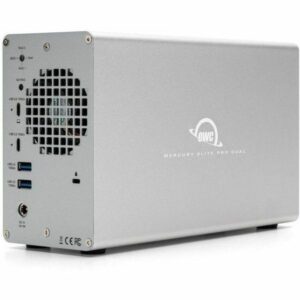 OWC 16TB Mercury Elite Pro Dual With 3-Port Hub USB (10Gb/s) External RAID Storage Solution OWCMEDCH7T16