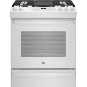 GE 30-inch Slide-in Gas Range with Convection Technology JGS760DPWW
