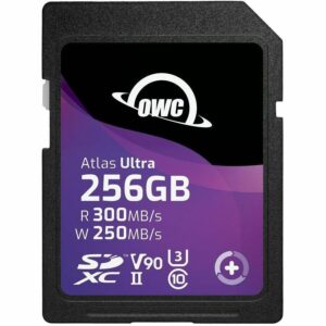 OWC 256GB Atlas Ultra SDXC UHS-II V90 Memory Card OWCSDV90U0256