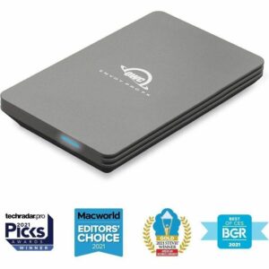OWC 2TB Envoy Pro FX Thunderbolt (40Gb/s) + USB C (10Gb/s) Portable And Rugged NVMe SSD OWCTB3ENVPFX02