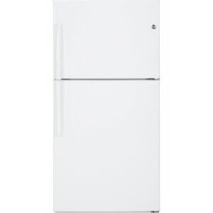 GE 33-inch, 21.2 cu. ft. Top Freezer Refrigerator with Ice Maker GIE21GTHWW