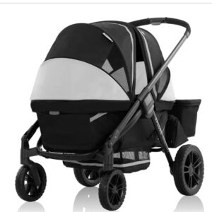 Pivot Xplore Dreamz Stroller Wagon with Infant Car Seat Adapter - Jetsetter Black