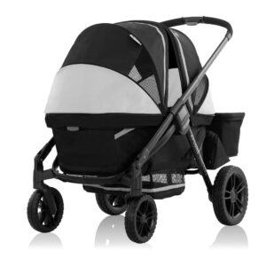 Pivot Xplore Dreamz Stroller Wagon With Infant Car Seat Adapter - Jetsetter Black