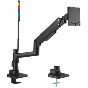 Kensington SmartFit Mounting Arm for Monitor, Clamp Mount, Grommet - Black Powder Coat - Landscape/Portrait K58273NA