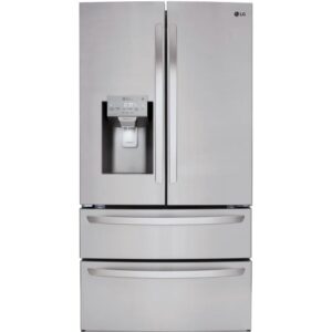 LG 36-inch, 27.8 cu.ft. Freestanding French 4-Door Refrigerator with Slim SpacePlus® Ice System LMXS28626S