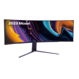 LG UltraGear 49" LED Curved Dual QHD 1-ms FreeSync Monitor Black 49GR85DC-B