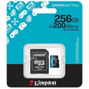 Kingston Canvas Go! Plus 256 GB Class 10/UHS-I (U3) V30 microSDXC SDCG4/256GB