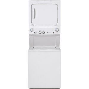 GE Stacked Washer/Dryer Electric Laundry Center GUV27ESSMWW