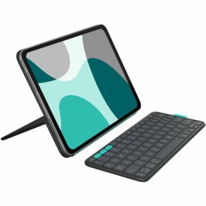 Logitech Flip Folio, Keyboard Case for iPad Pro 11-inch (M4) & iPad Air 11-inch (M2 & M3)(5th Gen - 2024) - Graphite 920-013369