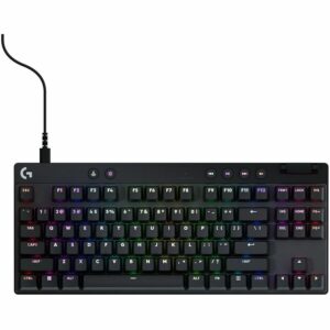 Logitech G PRO X TKL RAPID Tenkeyless Wired Gaming Keyboard With Magnetic Analog Switches, Rapid Trigger Mode, Adjustable Actuation, and Customizable RGB Lighting, Black 920-013131
