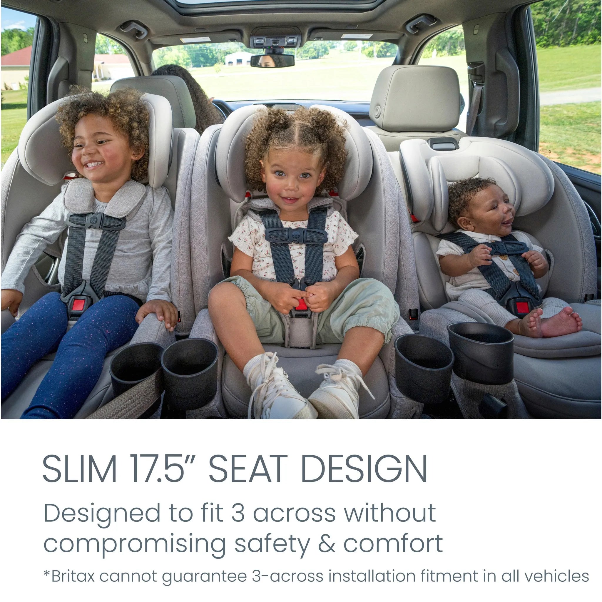 One4Life Slim All-in-One Convertible Car Seat - Raven Black - Image 10